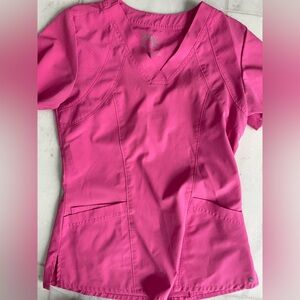 Pink Short Sleeve Women's XS Top, gently worn - Barco one scrubs top.